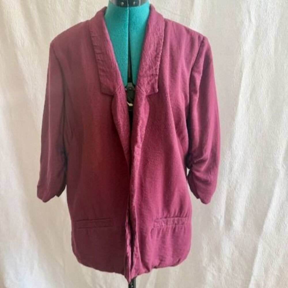 LC Lauren Conrad cranberry blazer jacket. Size 14
